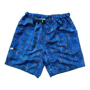 Vintage KAVU Blue Turtle Print Big Eddy Shorts Made In USA Largedf